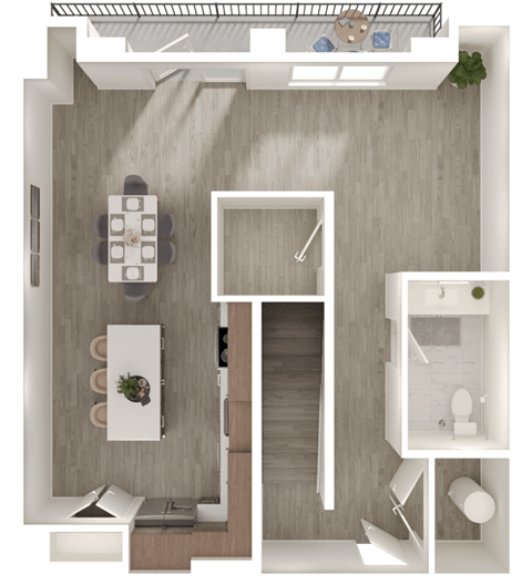Floor plan for 2 beds, 2 baths, 1680 sqft